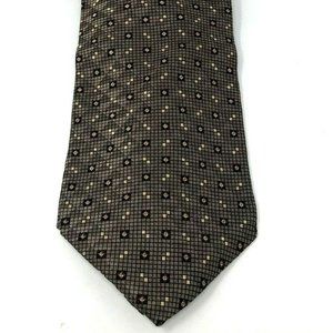 Neo Bill Blass Mens Necktie TIE Brown Beige Burgun
